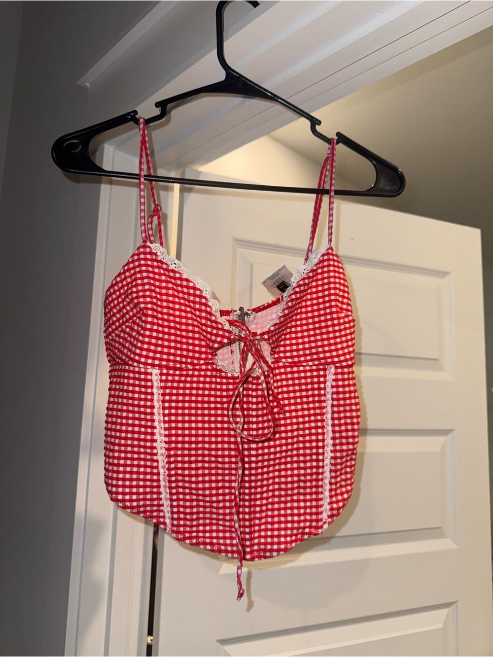 White Fox Boutique Wildest Dreams Gingham Corset